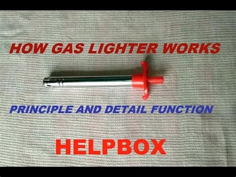 how does a gas stove lighter work